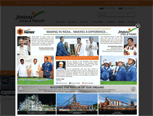 Tablet Screenshot of jindalsteelpower.com